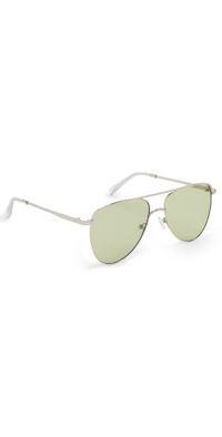 Le Specs The Duke Sunglasses Silver One Size