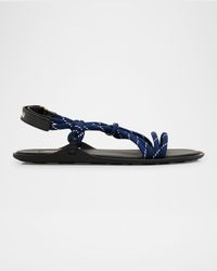 Nastro Cross Rope Grip-Strap Sandals