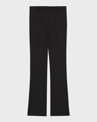 Traceable Wool Slim Straight-Leg Trousers