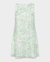 Jonah Sequined Floral Mini Dress