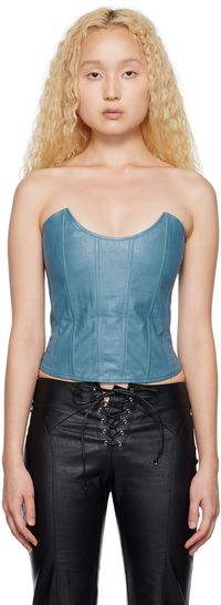 Miaou Blue Leia Tank Top