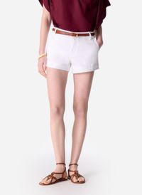 Vanessa Bruno - Short en coton mélangé - Taille 44 - Blanc