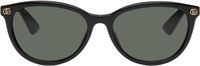 Gucci Black Light Acetate GG Oval Sunglasses