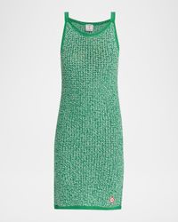 Mouline Knit Sleeveless Mini Dress