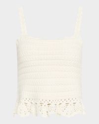 Estefania Crochet Knit Tank Top