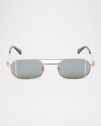 Lynn Oval Metal Sunglasses
