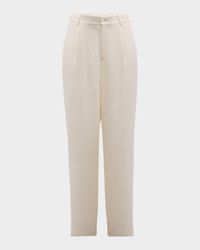 Men's Pleated Wool-Blend Suit Pants