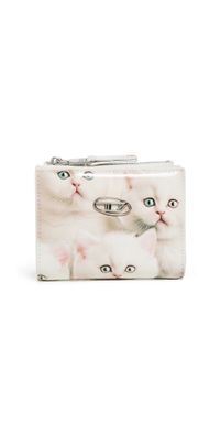 Diesel Play Bi-Fold Zip II Wallet 100 - White One Size