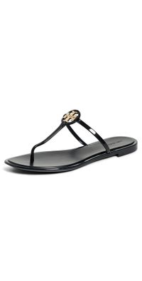 Tory Burch Mini Miller Jelly Sandals Perfect Black/ Gold 9