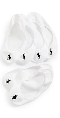 Polo Ralph Lauren Ultra Low Liner Socks 3 Pack White One Size