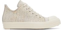 Rick Owens DRKSHDW Baskets Megacrust blanc cassé