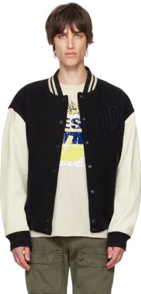 Diesel Black L-Nyman Bomber Jacket
