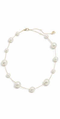 BaubleBar Madeline Necklace Pearl/Gold One Size