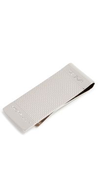 TUMI Nassau Ballistic Etched Money Clip Silver One Size