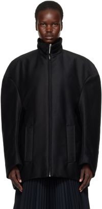 Marni Black Organic Cotton Oversized Jacket
