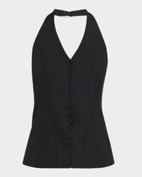 Helio Button-Front Top