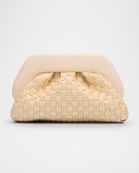 Tia Woven Vegan Fabric Clutch Bag