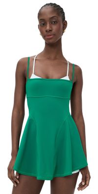 FP Movement Baseline Tennis Dress Green Glow Combo S
