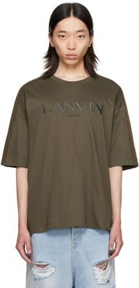 Lanvin Brown Side Curb T-Shirt