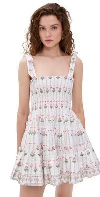 Hill House Home The Ribbon Charlotte Nap Dress Trailing Fern/White Multi XL