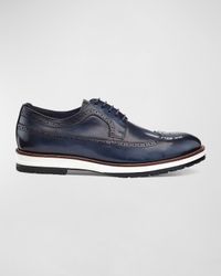 Men's Louis Hybrid Wing-Tip Leather Derby Shoes
