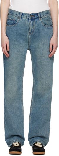 WYNN HAMLYN Blue Straight Jeans