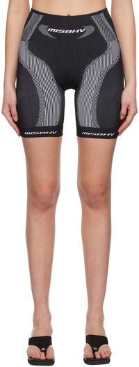 MISBHV Black & White Active Sport Shorts
