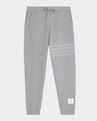 Men's 4-Bar Stripe Cotton Sweatpants