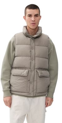 Maison Kitsuné Sleeveless Puffer Taupe Brown S