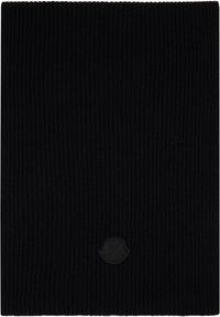 Moncler Black Logo Scarf