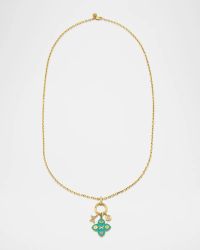 14K Love Tableau Moroccan Charm Necklace