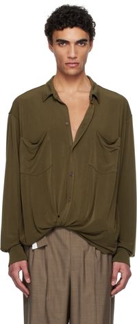 Magliano Khaki Knotted Shirt