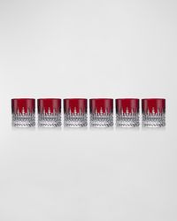 New Year Celebration Small Tumblers, Red, Set of 6