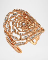 Rosa Mundi 14k Open Diamond Ring, Size 7