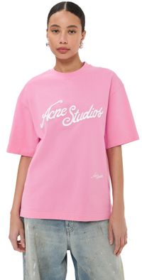 Acne Studios Exford Tourist Logo Tee Bubble Pink M