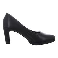 Tamaris - Escarpin cuir talon - Taille 41 - Noir