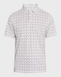 Men's OoohCotton Victor Cocktail-Print Polo Shirt