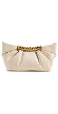JW PEI Leia Pleated Clutch White One Size