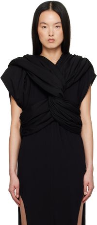 Rick Owens Black Hollywood Triple Donut Top