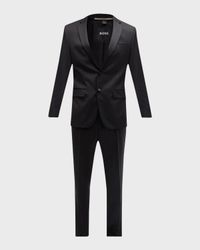 Men's Halven Gentry Satin Lapel Wool Two-Piece Tuxedo