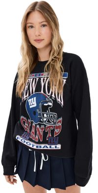 Junk Food Giants Helmet Fleamarket Crew Sweatshirt Black XS