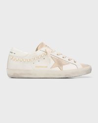 Superstar Mixed Leather Low-Top Sneakers