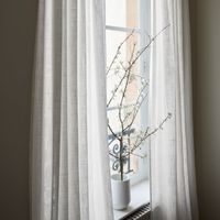 Madura - Rideau à oeillets - Taille 350x280 - Blanc