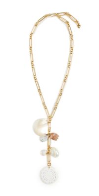 Brinker + Eliza Gozo Island Necklace Gold/Shell One Size