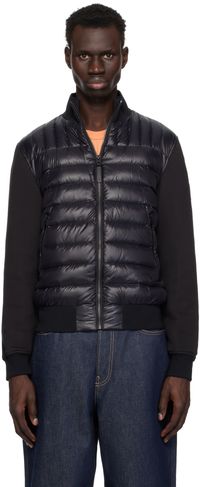 MACKAGE Black Collin-R Mixed Media Nano Down Bomber Jacket