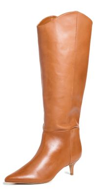 Schutz Maryana Lo Wide Boots Butterscotch 5
