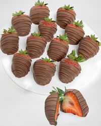 Belgian Milk Chocolate Covered Strawberries