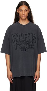 VETEMENTS T-shirt 'Paris XXXL' noir