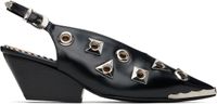 Toga Pulla Black Polido Pointed Heels