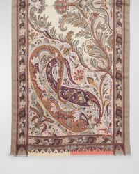 Bohemian Paisley Silk-Cashmere Scarf